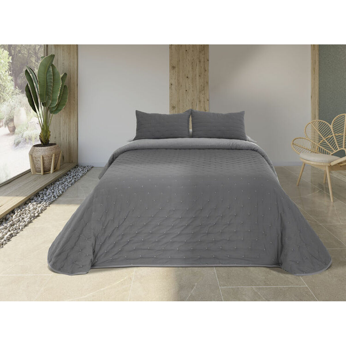 Sengeteppe (dyne) Pierre Cardin LORENA Antrasitt Seng 90 (2 Deler)